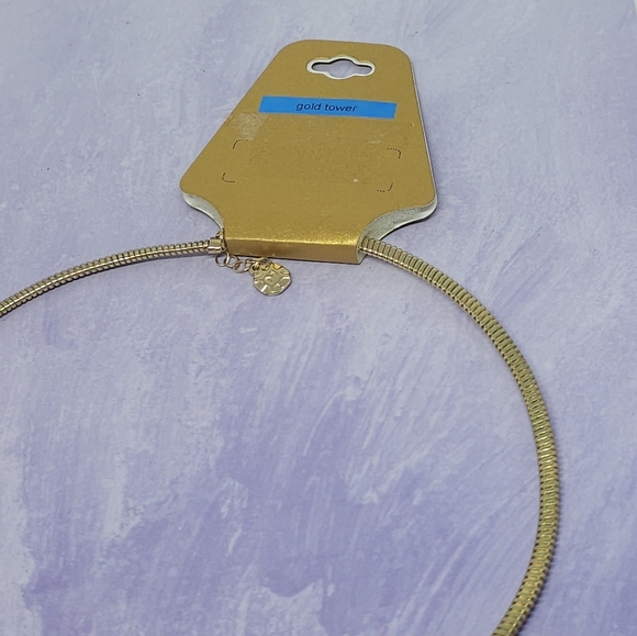 Monet Gold Tone Necklace with Circular Pendant - Picture 6 of 7